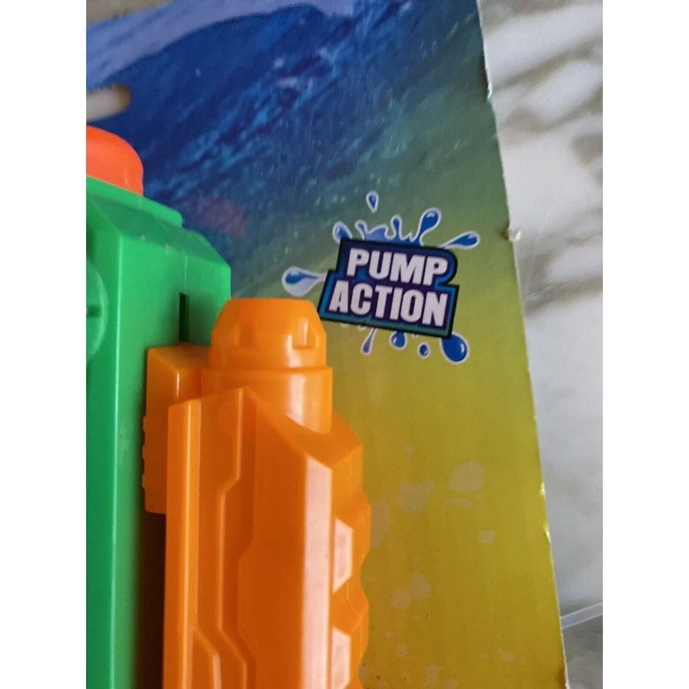 Hot Shot Water Blaster Pump‎ Action Orange Green Water Gun Toy New 546001